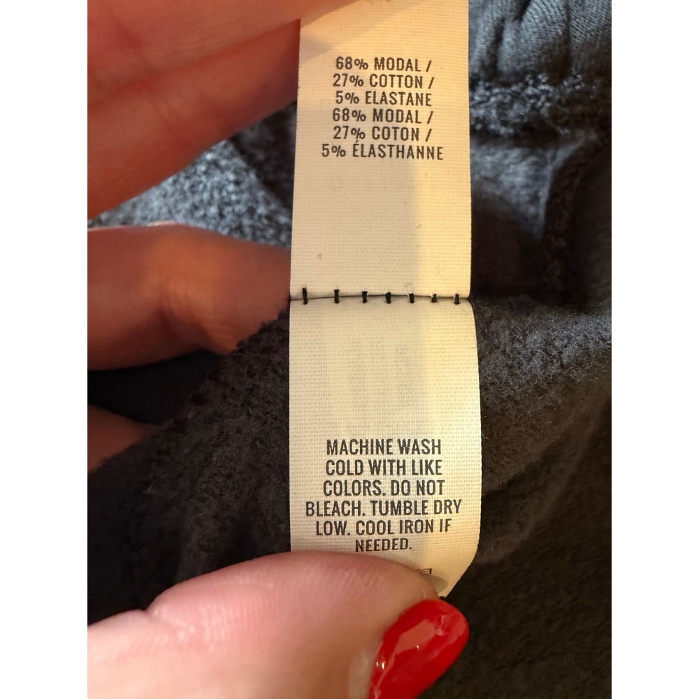 Aerie Offline Joggers Women Large Black Modal Fleece Sweatpants Athleisure Comfy - Picture 9 of 9